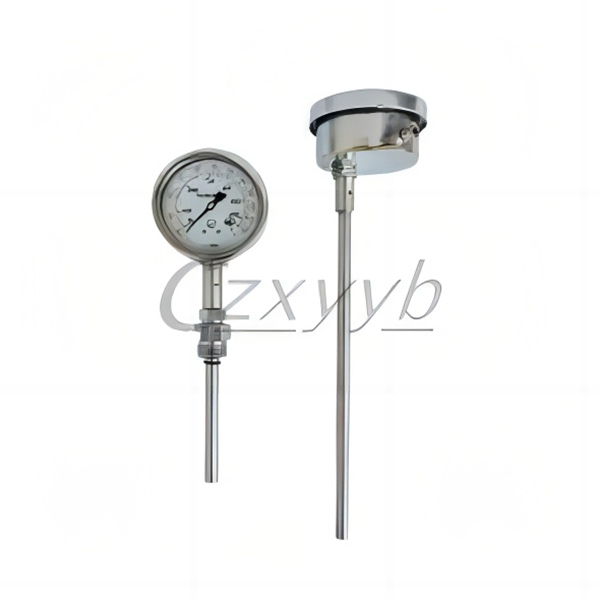 XY-014 Straight Pressure Stem Oil Filled Thermometer