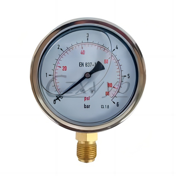 XY-YN Manometer Stainless Steel Liquid Filled Pressure Gauge